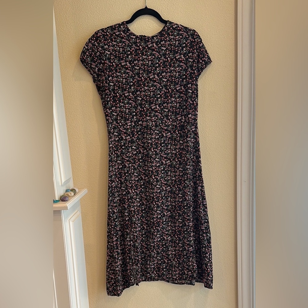 Bohme Women’s Black floral sun dress Size XL